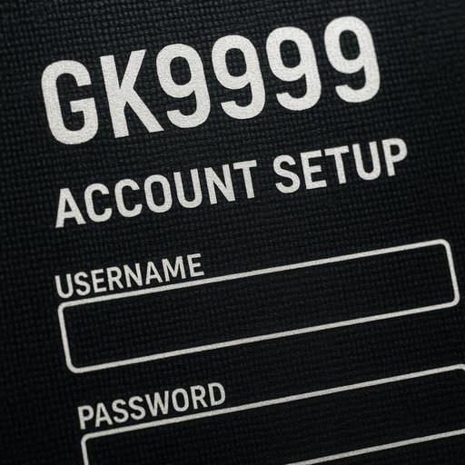 GK9999 account setup screen